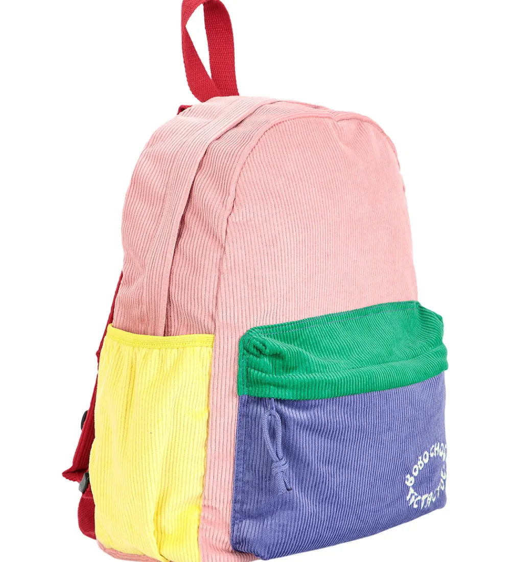 Skoletasker|Skole-Bobo Choses Skoletaske - Fløjl - Color Block