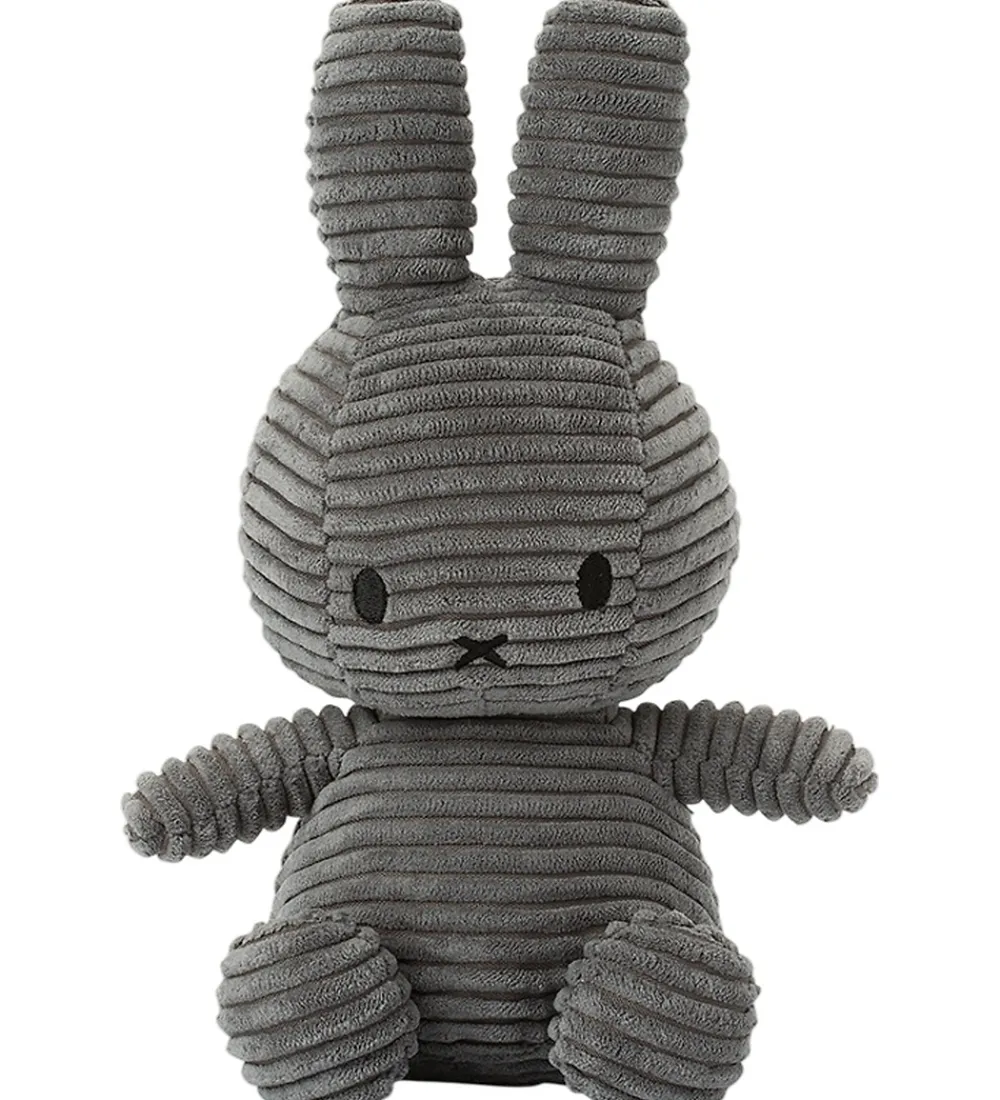 Bon Ton Toys Bamser*Bamse - 23 cm - Miffy ECO Corduroy - Grey