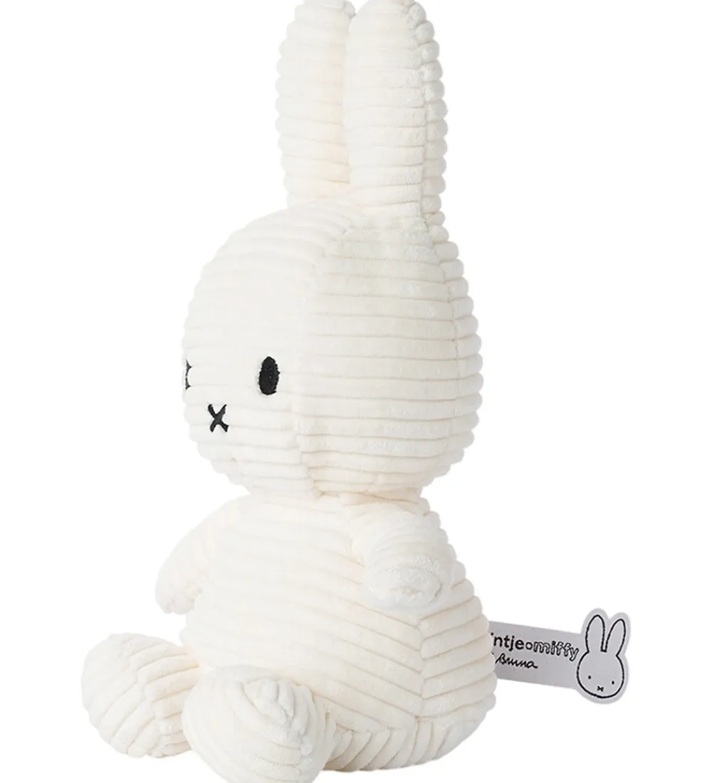 Bamser-Bon Ton Toys Bamse - 23 cm - Miffy ECO Corduroy - Offwhite