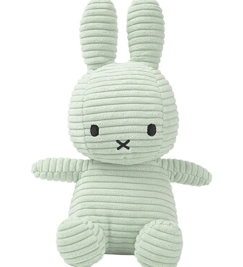 Bamser-Bon Ton Toys Bamse - 23 cm - Miffy ECO Corduroy - Soft Jade