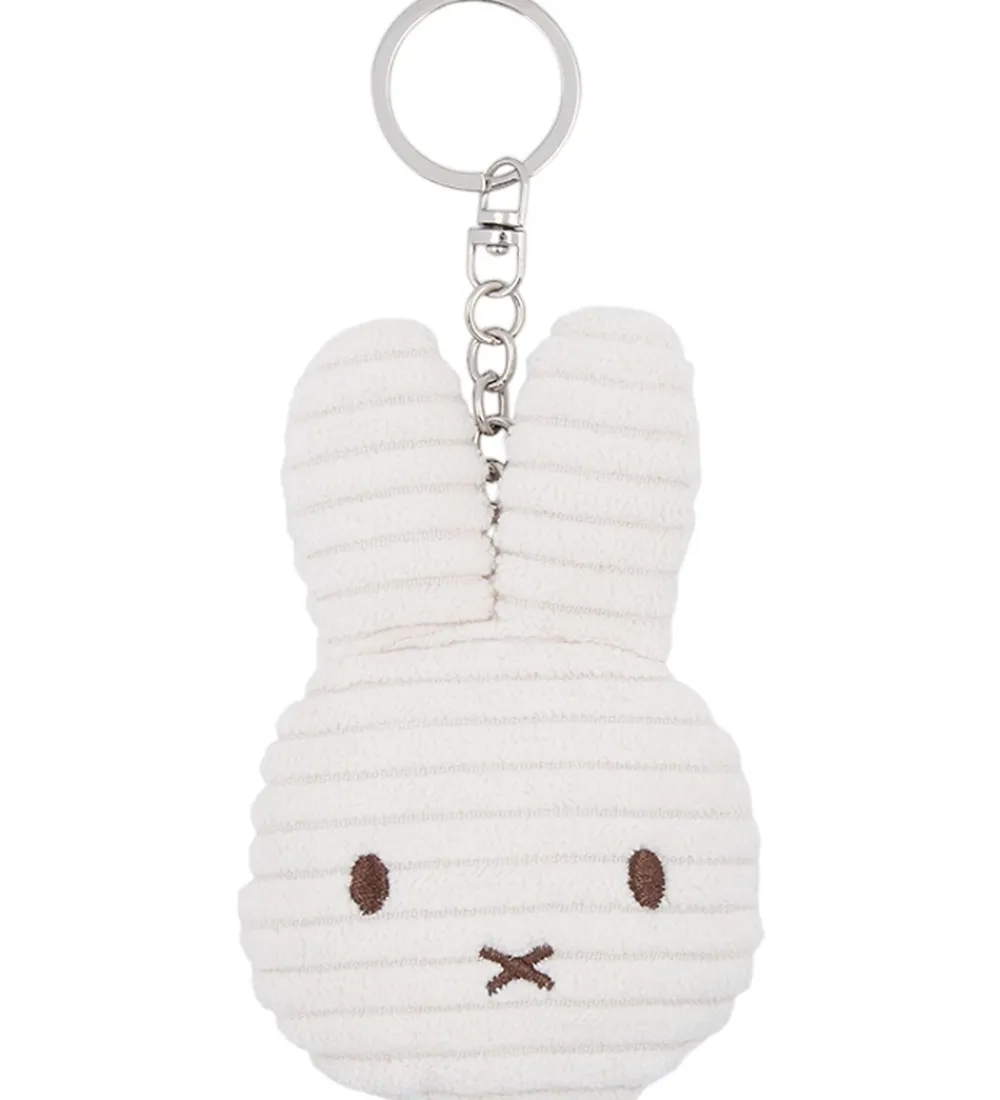 Nøgleringe-Bon Ton Toys Nøglering - 10 cm - Miffy Flat ECO Corduroy - Offwh
