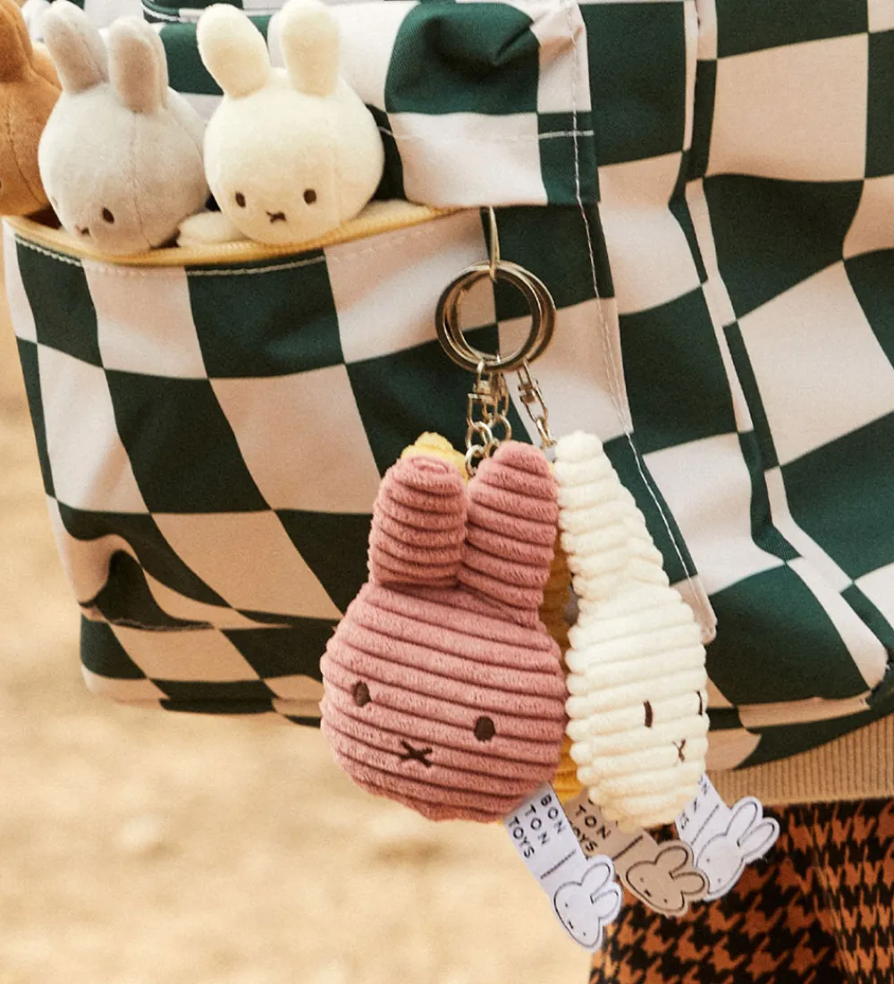 Bon Ton Toys Nøgleringe*Nøglering - 10 cm - Miffy Flat ECO Corduroy - Dusty