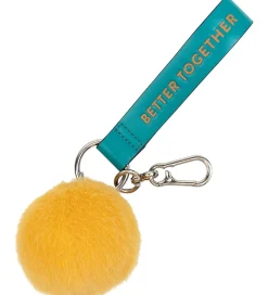 Nøgleringe-Bon Ton Toys Nøglering - 7 cm - Smiley ECO Fuzzy Bag Charm - Yel