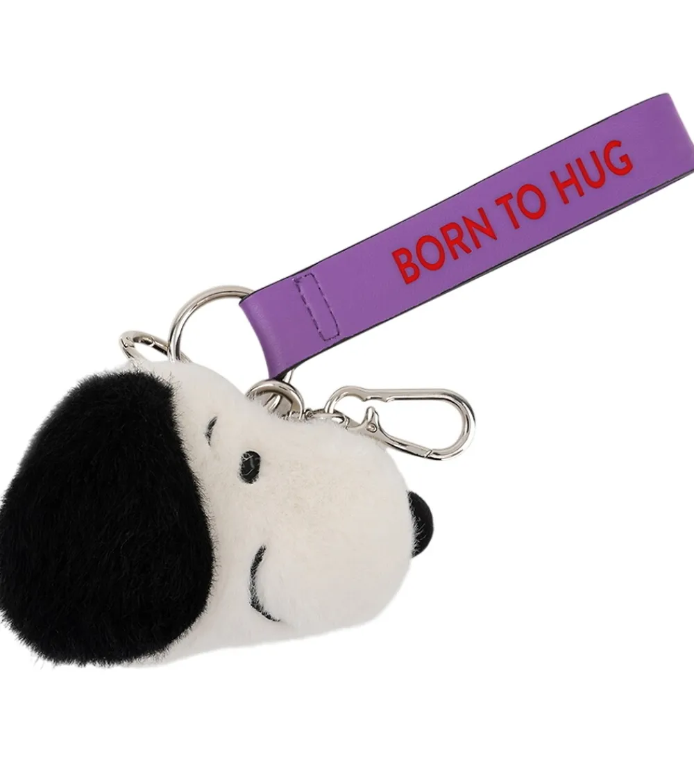Bon Ton Toys Nøgleringe*Nøglering - 8 cm - Snoopy ECO Fuzzy Cream bag charm