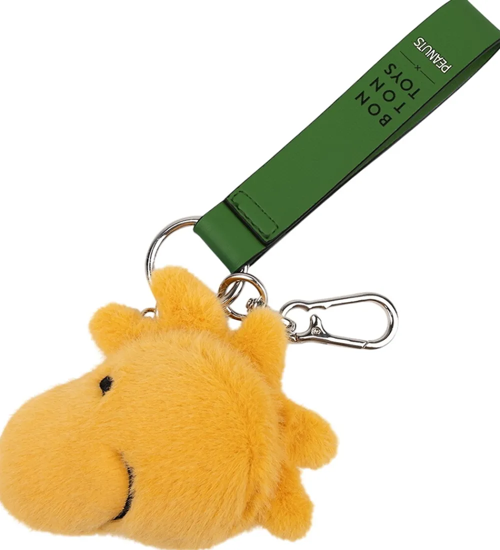 Nøgleringe-Bon Ton Toys Nøglering - 9 cm - Woodstock ECO Fuzzy Yellow bag