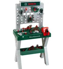 Bosch Mini Legeværktøj*Arbejdsbænk - Legetøj - Mørkegrøn/Sølv