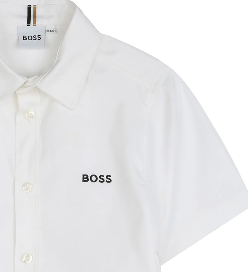 Konfirmationstøj-BOSS Skjorte - Hvid