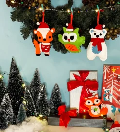 Julepynt-BOX CANDIY Kreasæt - Filtdyr-pynt - Totally Santa