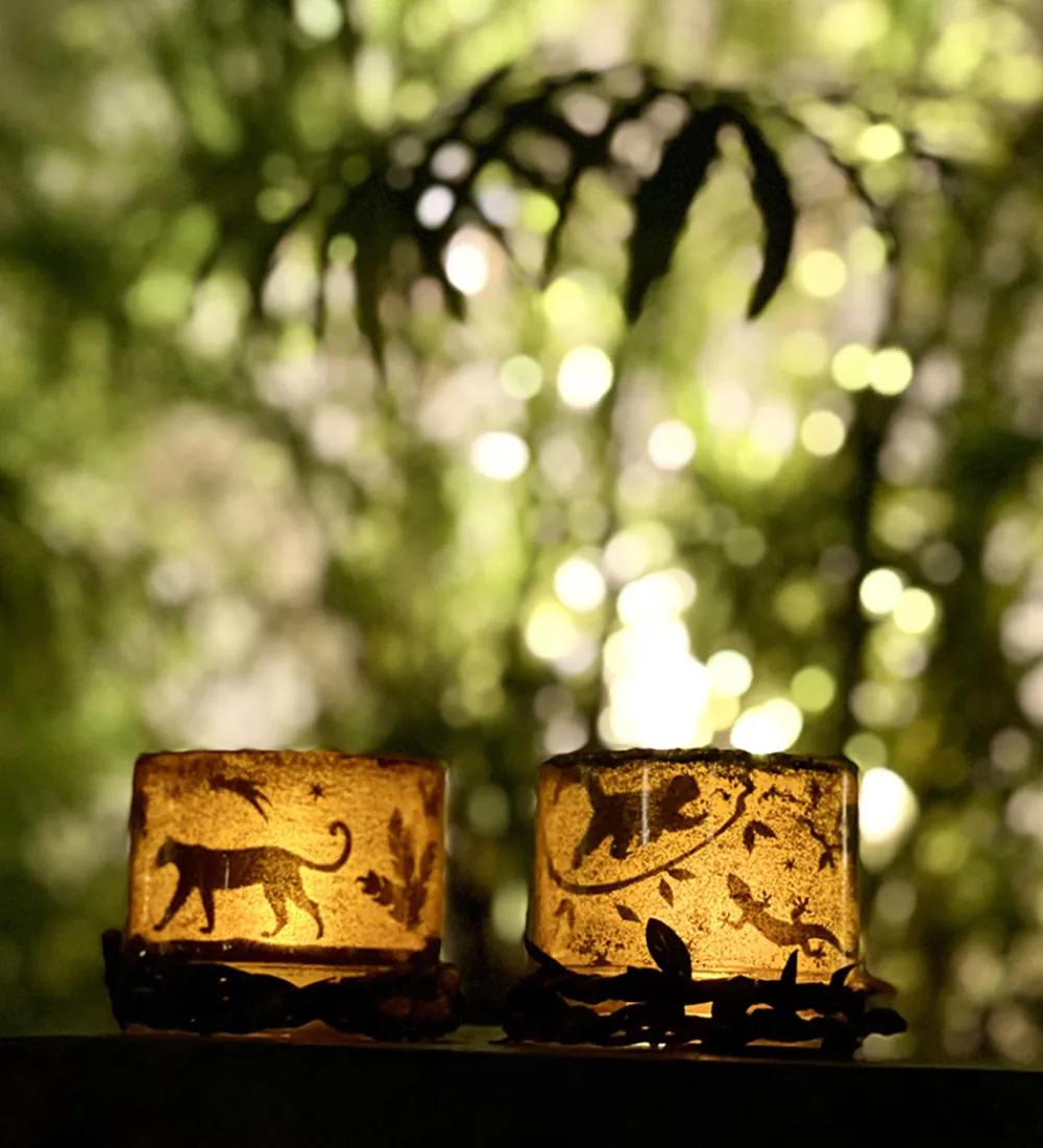 Natlamper|Lamper-BOX CANDIY Kreasæt - Natlampe Glassæt - Totally Twilight Rainfor
