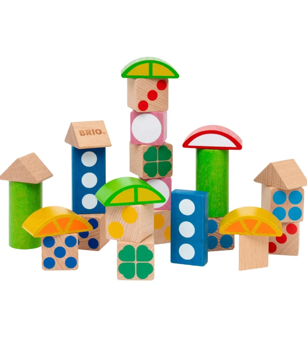 Brio-BRIO Byggeklodser m. Mønster - 25 Dele - Multifarvet 30112