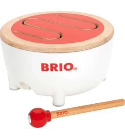 Musikinstrumenter-BRIO Toddler Tromme - Rød/Hvid 30181