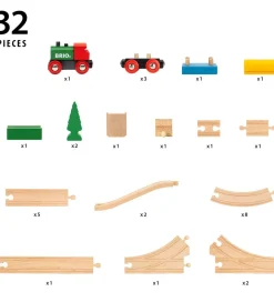 BRIO Brio*Togbanesæt - 32 Dele - 65th Anniversary 36036