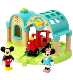 BRIO Brio*Togstation m. Mickey Mouse - 4 Dele - Lydoptager 32270