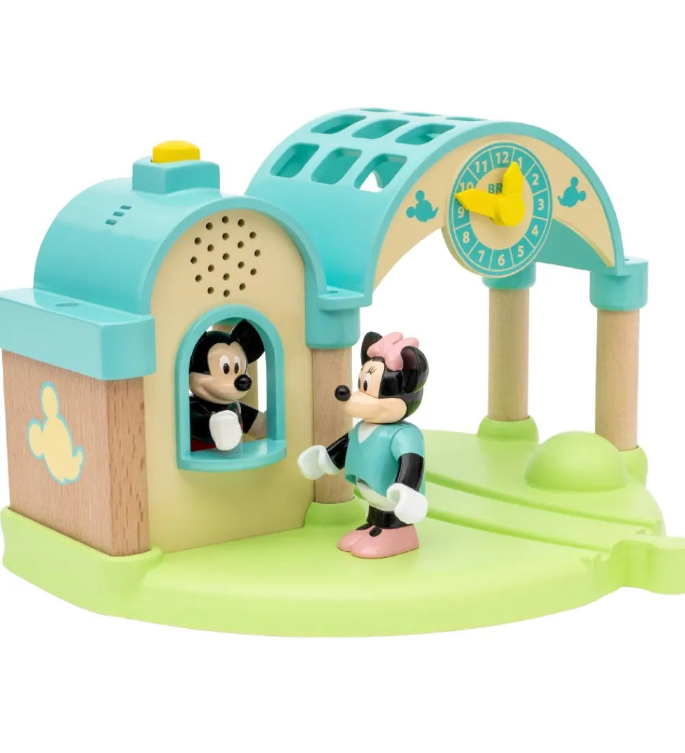 BRIO Brio*Togstation m. Mickey Mouse - 4 Dele - Lydoptager 32270