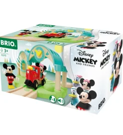 BRIO Brio*Togstation m. Mickey Mouse - 4 Dele - Lydoptager 32270