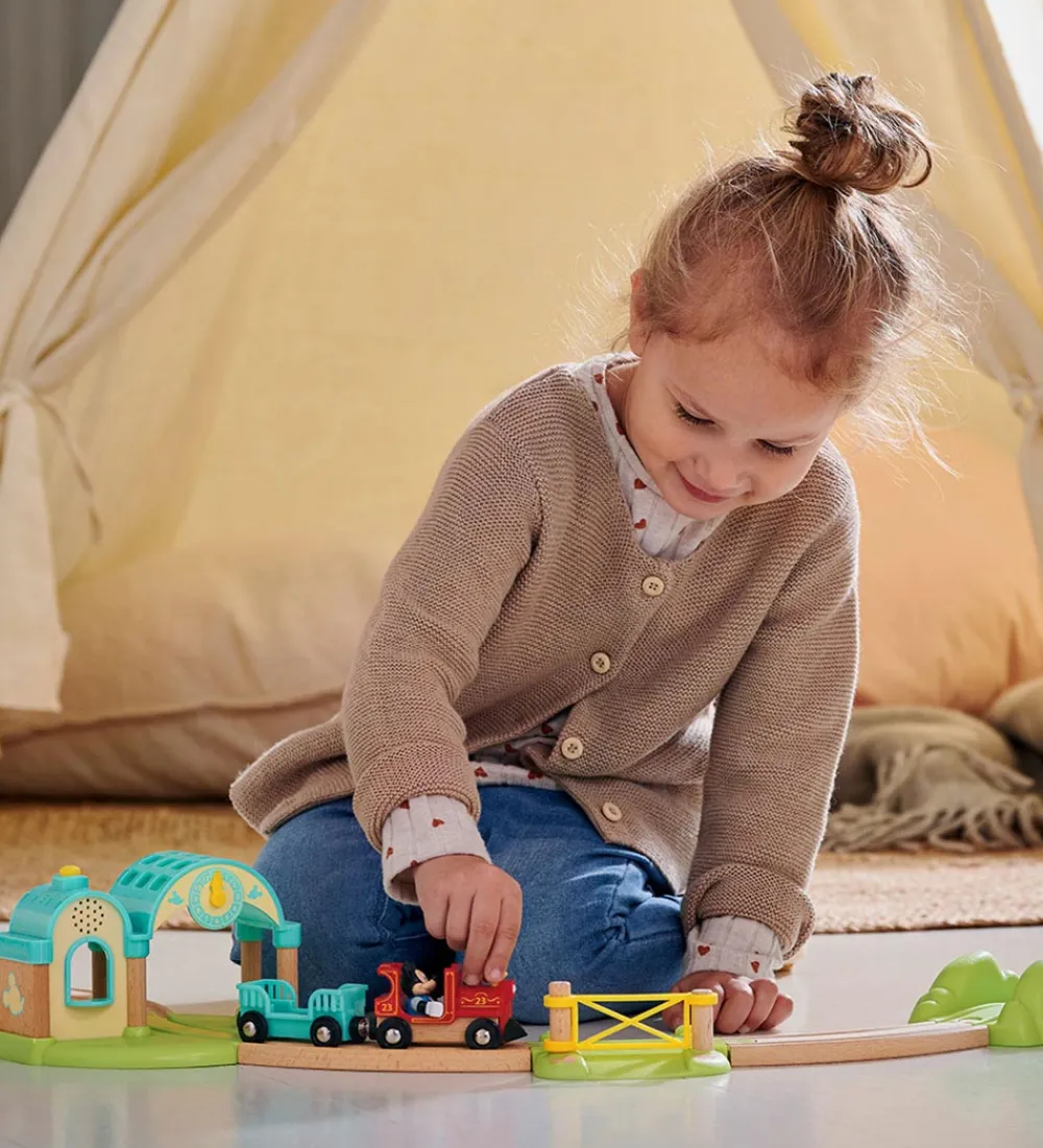 BRIO Brio*Togstation m. Mickey Mouse - 4 Dele - Lydoptager 32270