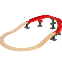 Brio-BRIO World Buede, Hævede Skinner - 17 Dele - Træ 33995