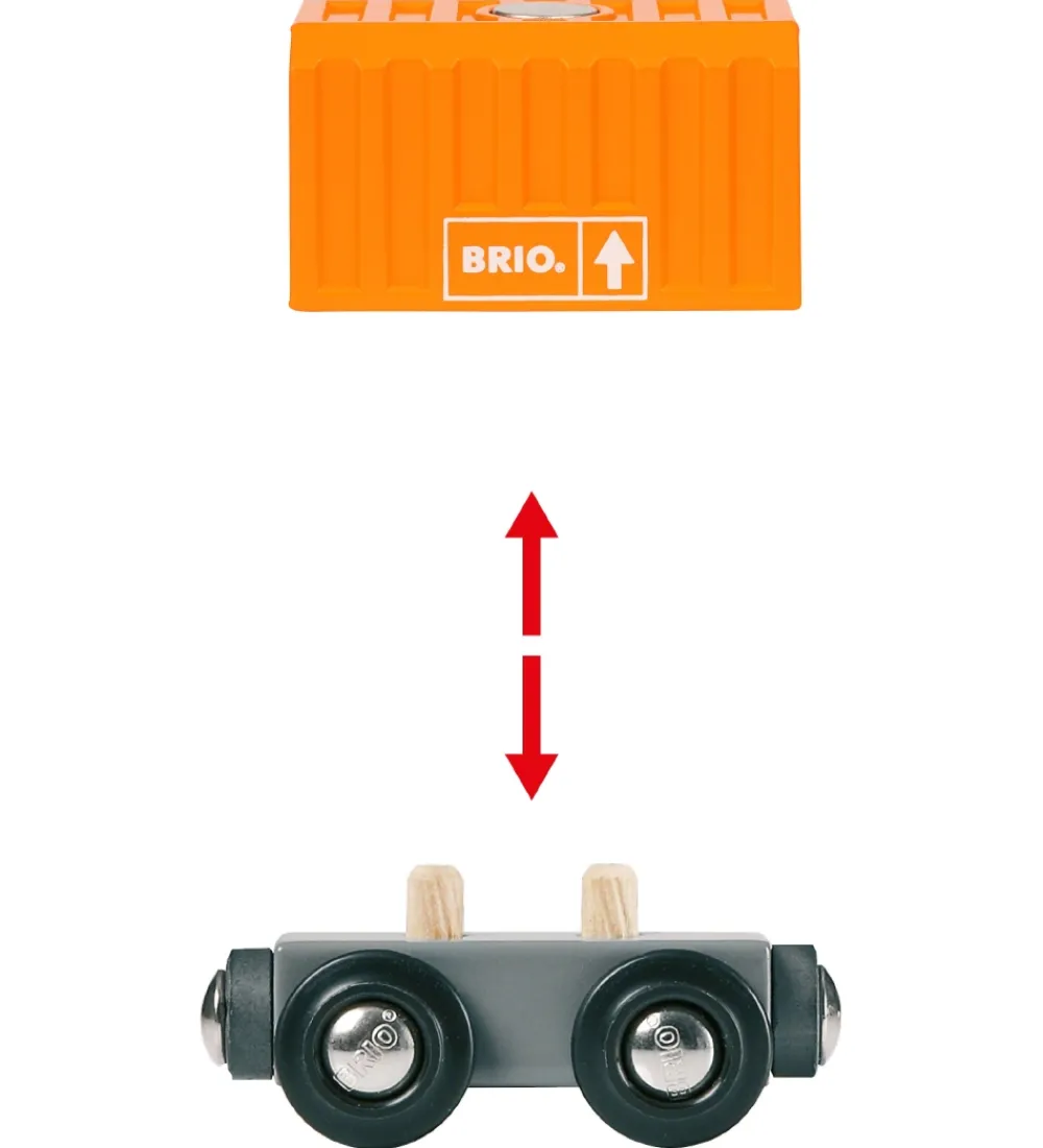 Brio-BRIO World Godstog m. 3 Vogne - Multifarvet 33982