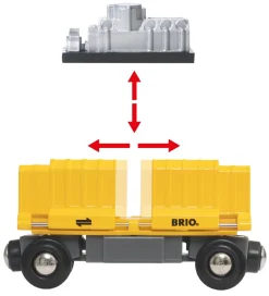Brio-BRIO World Godstog m. 3 Vogne - Multifarvet 33982