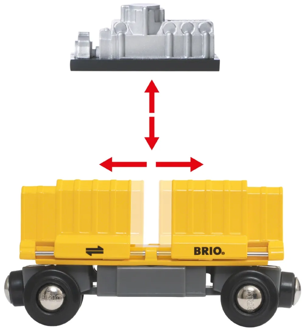 Brio-BRIO World Godstog m. 3 Vogne - Multifarvet 33982