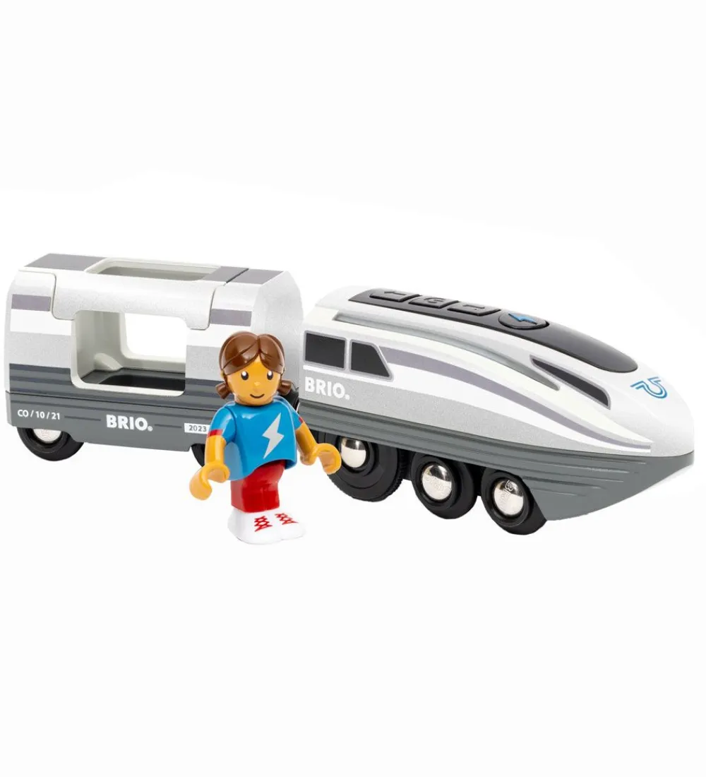 Brio-BRIO World Tog- Turbo Train - Grå 36003