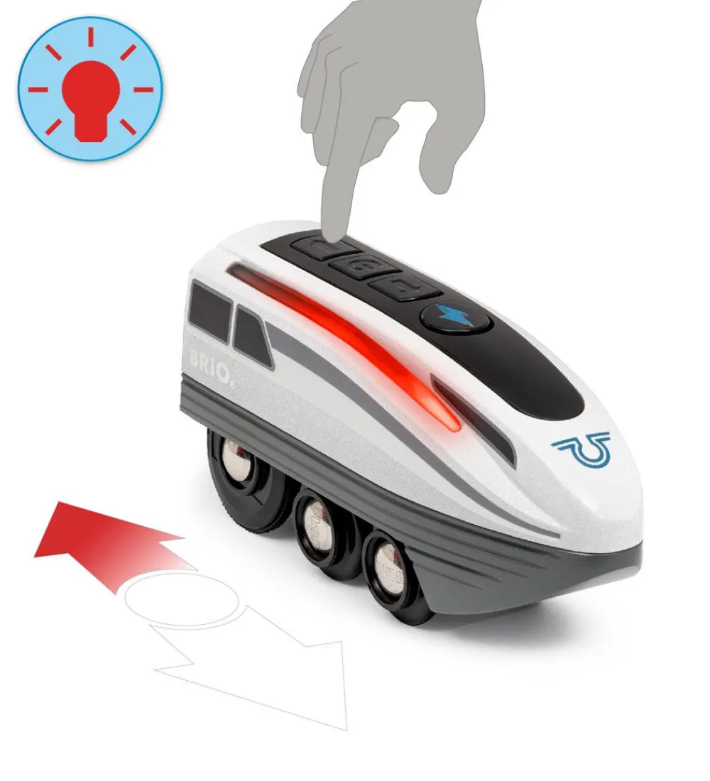 Brio-BRIO World Tog- Turbo Train - Grå 36003