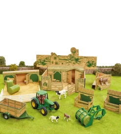 Traktorer-Britains Legesæt - 43257 - John Deere - 20 Dele - Farm In A Box