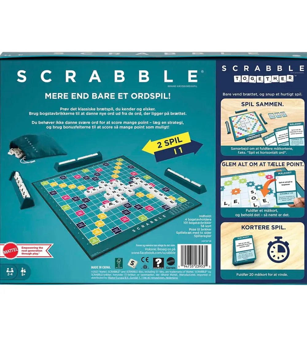 UNO Spil*Brætspil - Scrabble ORIGINAL