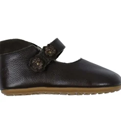 Hjemmesko-Bundgaard Ballerina Skindfutter - Wide Fit - Aya Flower - Brown