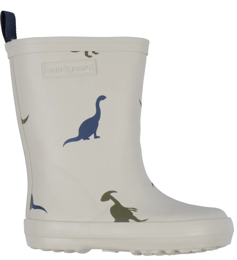 Gummistøvler-Bundgaard Gummistøvler m. For - Wide Fit - Aspen - Ivory Dino