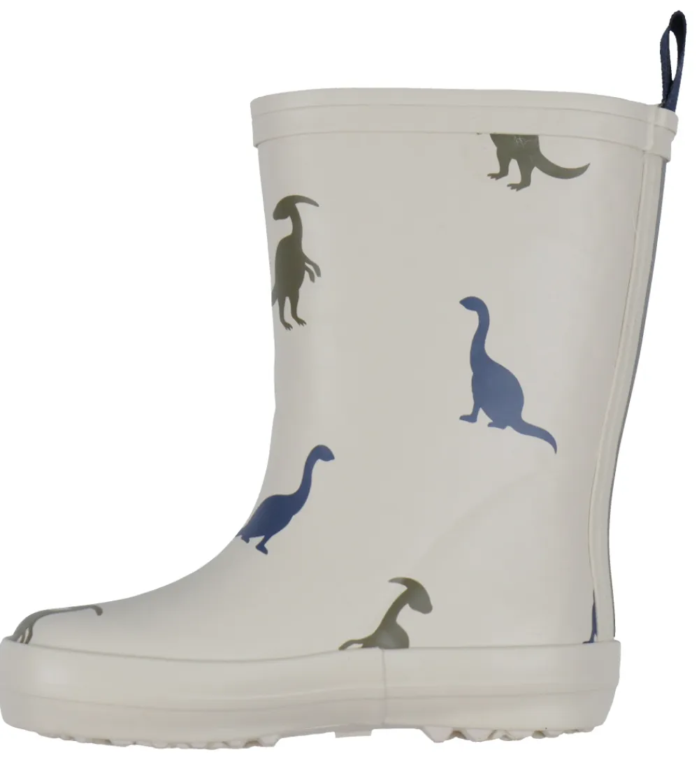 Gummistøvler-Bundgaard Gummistøvler m. For - Wide Fit - Aspen - Ivory Dino