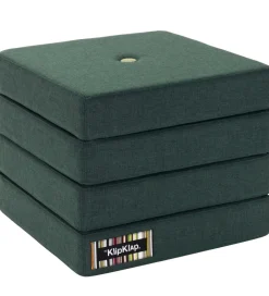 by KlipKlap Madrasser*Foldemadras - 4 Fold - 100x100 cm - Deep Green/Light