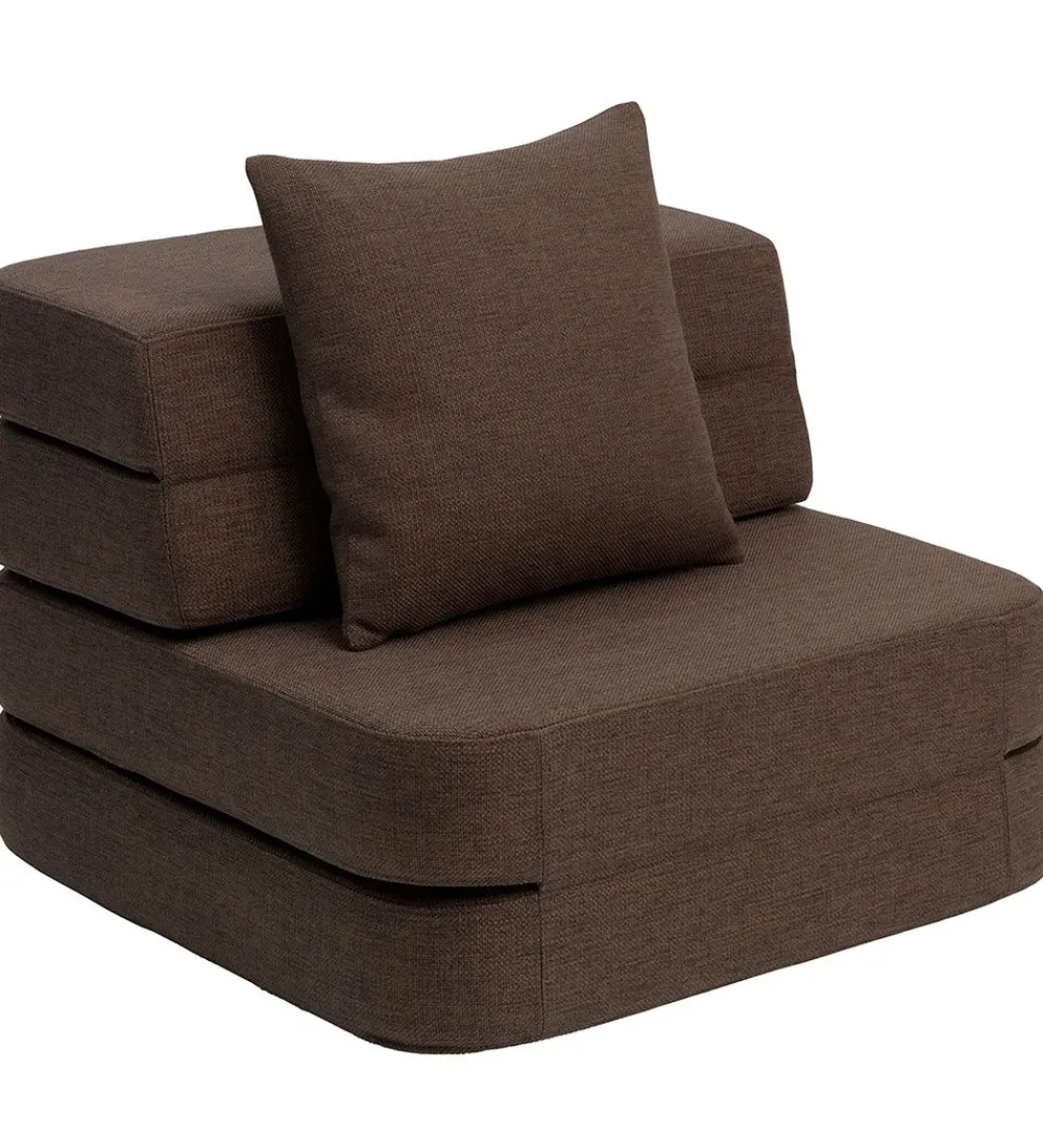 by KlipKlap Sofaer*Foldesofa - 3 Fold Single - 70 cm - Brown/Sand
