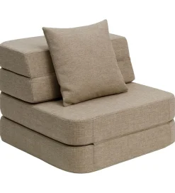 by KlipKlap Sofaer*Foldesofa - 3 Fold Single - 70 cm - Sand/Sand