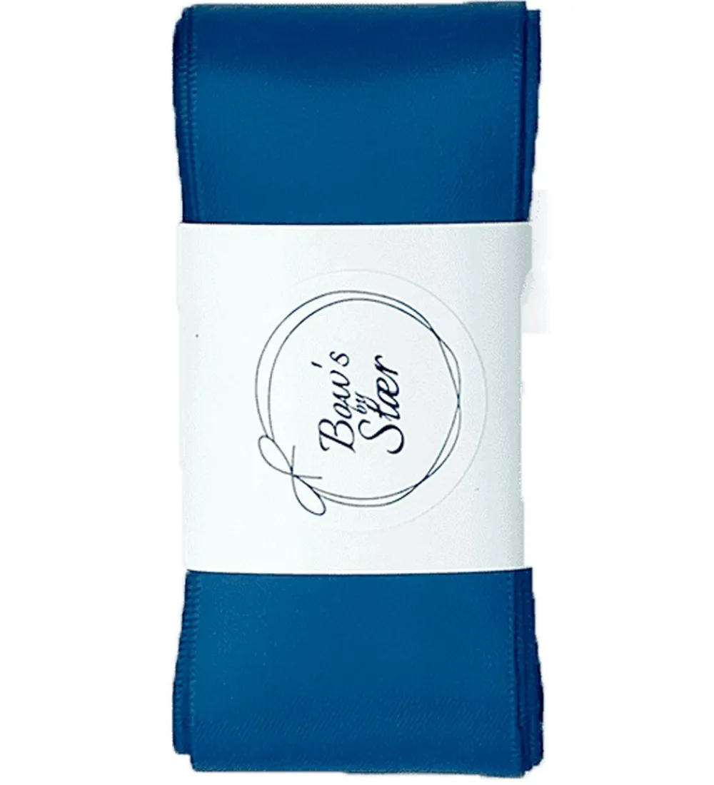Hårbånd-By Stær Dåbsbånd m. Sløjfe - Satin - Double Bow - Navy