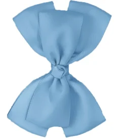 By Stær Hårbånd*Dåbsbånd m. Sløjfe - Satin - Double Bow - Lyseblå