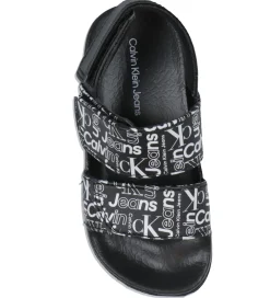 Calvin Klein Badesandaler*Badesandaler - Velcro - Sort m. Hvid