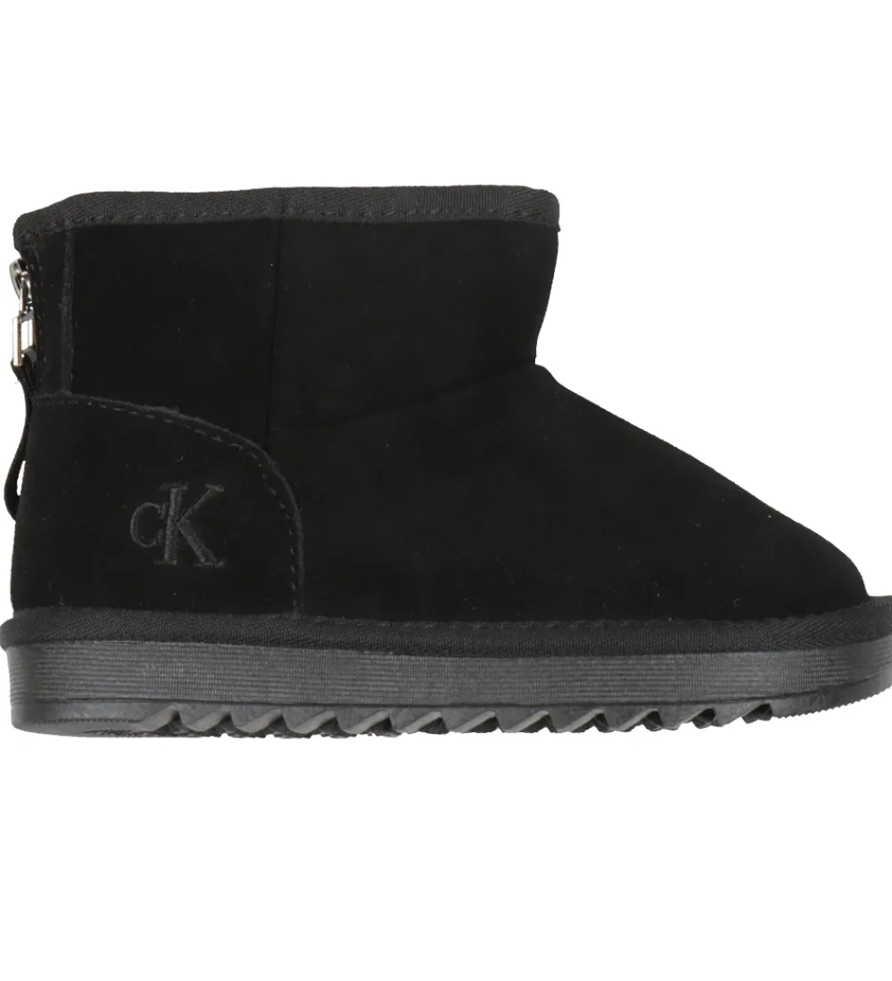 Bamsestøvler-Calvin Klein Bamsestøvler - Fur Boot - Sort
