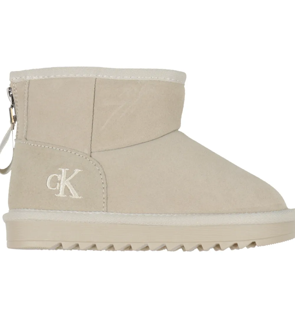 Calvin Klein Bamsestøvler*Bamsestøvler- Fur Boot - Taupe