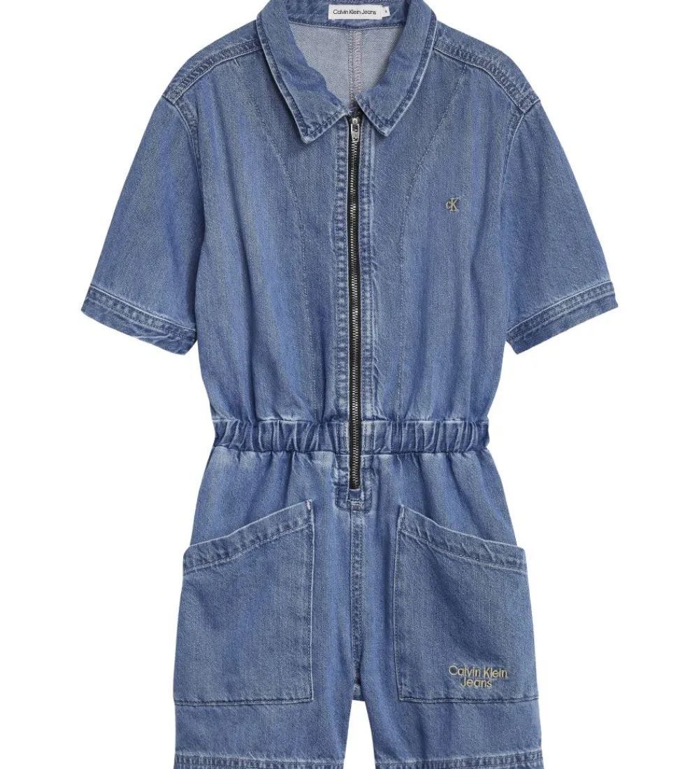 Buksedragter-Calvin Klein Buksedragt - Soft Denim - Light Denim