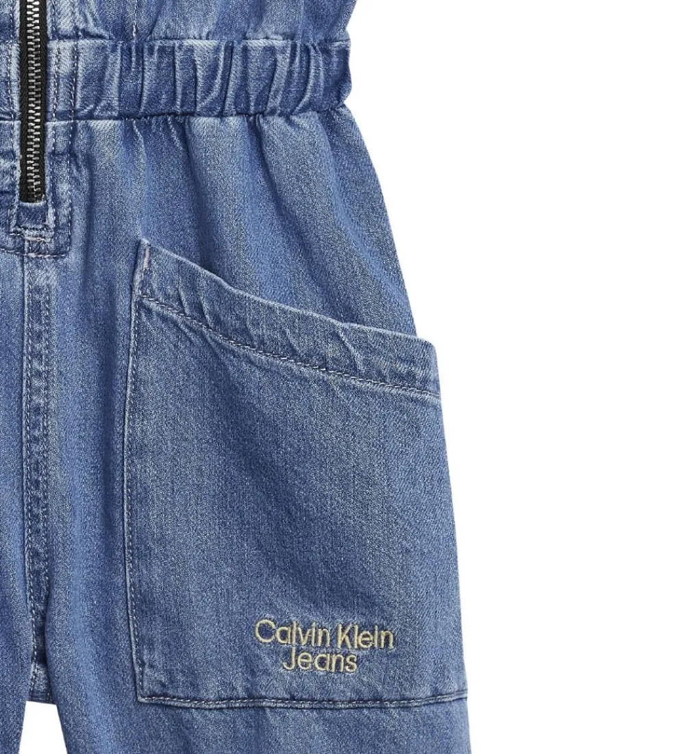 Buksedragter-Calvin Klein Buksedragt - Soft Denim - Light Denim