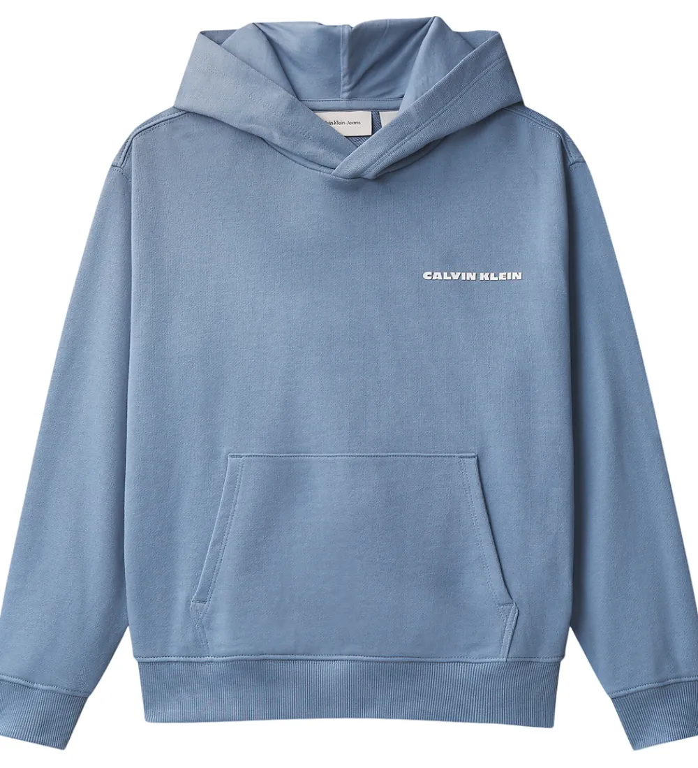 Calvin Klein Hættetrøjer*Hættetrøje - Relaxed - Satin Blue