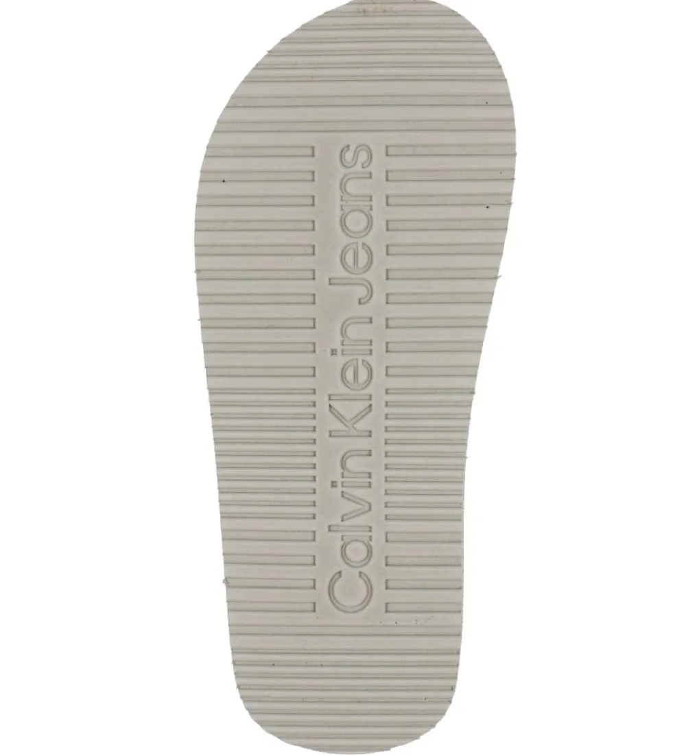 Klipklappere-Calvin Klein Klipklapper - Logo Print - Sort