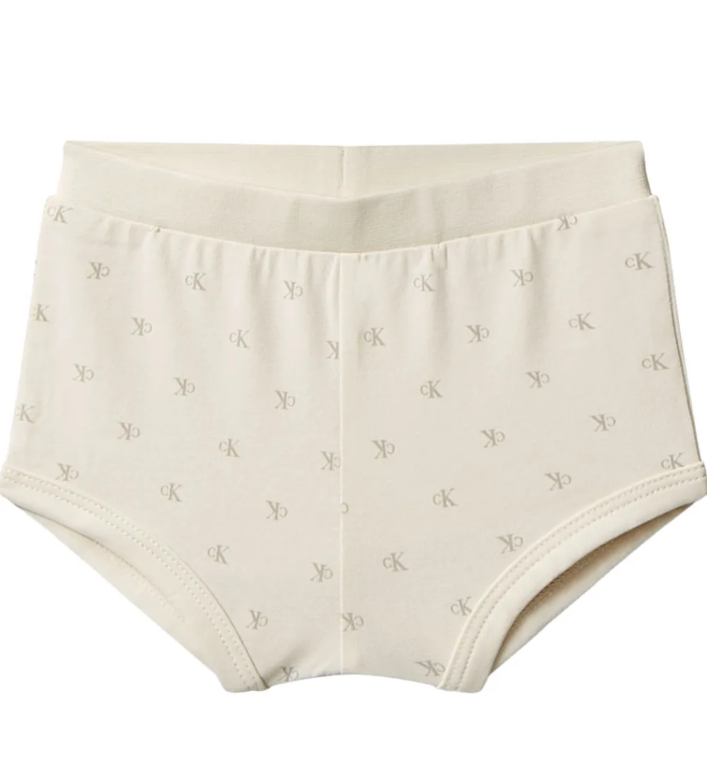 Kjoler-Calvin Klein Sæt - Kjole/Bloomers - Monologo White