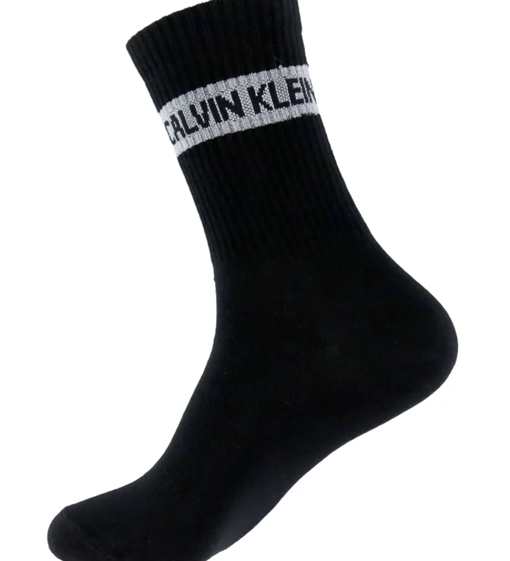 Strømper|Basis-Calvin Klein Strømper - 4-pak - Hvid/Sort