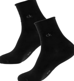 Strømper|Basis-Calvin Klein Strømper - 2-pak - Sort