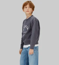 Sweatshirts-Calvin Klein Sweatshirt - Varsity - Coal Grey