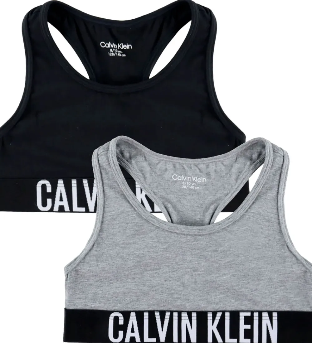 Calvin Klein Undertøj*Toppe - 2-pak - PVH Black/Gråmeleret