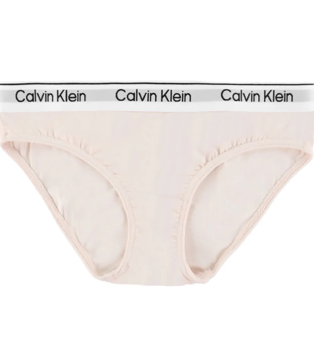 Undertøj-Calvin Klein Trusser - 2-pak - Silver eony/Gråmeleret