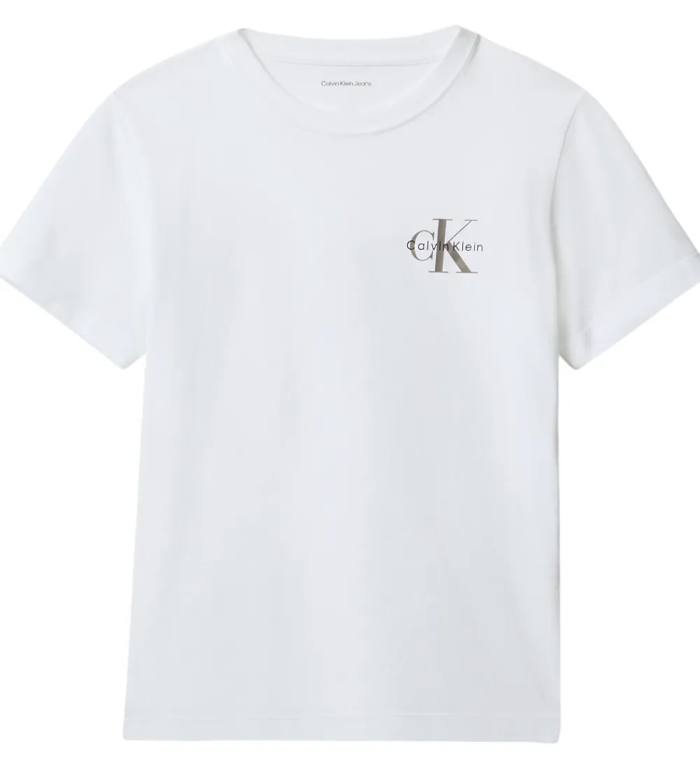 T-Shirts-Calvin Klein T-shirt - Monologo - Bright White